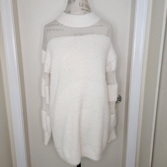 Soft White Knit Sweater - Picture 1 of 5